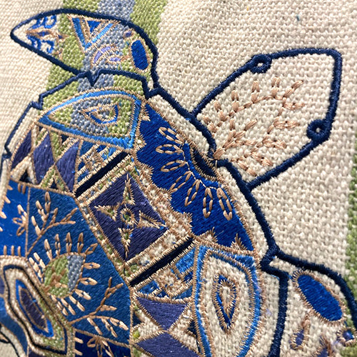 SunNSand ウミガメ刺繍 トートバッグ