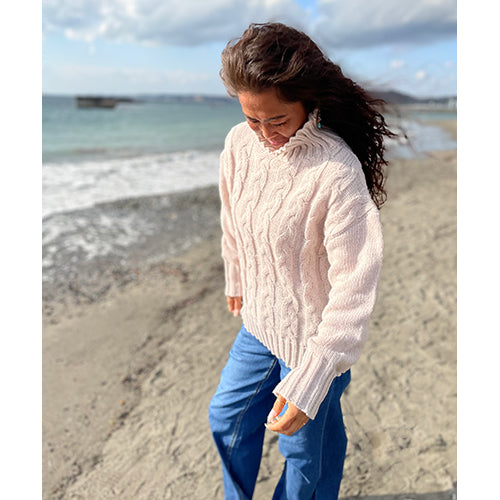 【SALE】ハイネックケーブルニットセーター 60%OFF