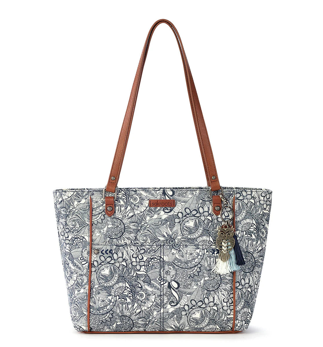 sakroots ショルダートートバッグ NAVY SD
