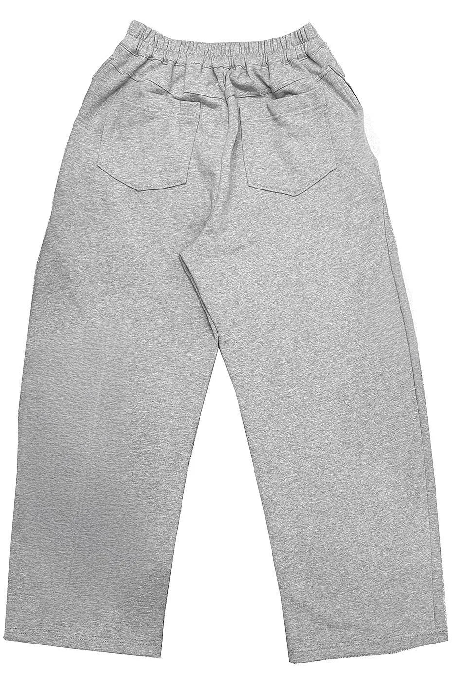 INDIMARK 【INDKNIT】 ダブル ステッチカーブ パンツ グレー WK021
