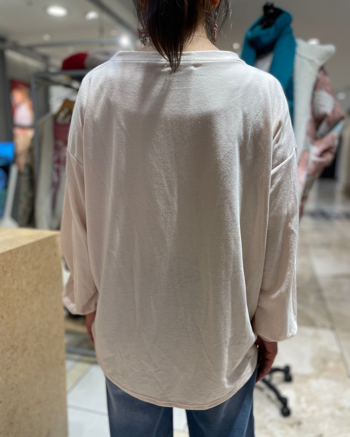 【SALE】 フレンチテリースウェットシャツ アイボリー 30%OFF