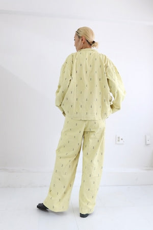 BAD プリントストーンウォッシュパンツ