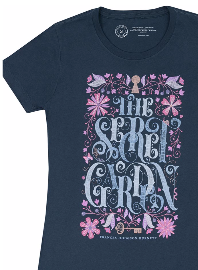 OUT OF PRINT 秘密の花園 シークレットガーデン レディースTシャツ