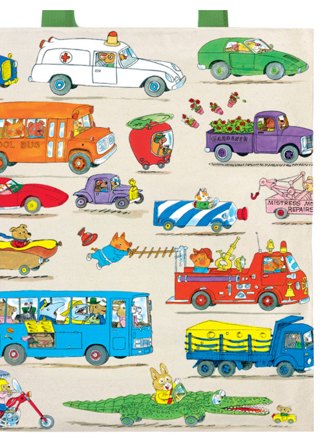OUT OF PRINT 【車とトラック】トートバッグ CARS AND TRUCKS AND THINGS THAT GO