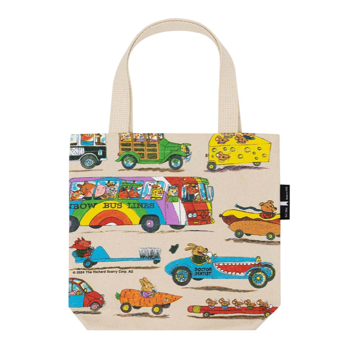 OUT OF PRINT 【車とトラック】ミニトートバッグ CARS AND TRUCKS AND THINGS THAT GO