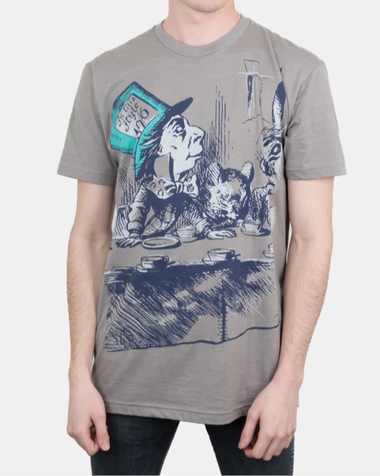 OUT OF PRINT 不思議の国のアリス マッドハッター Alice in Wonderland ユニセックスTシャツ