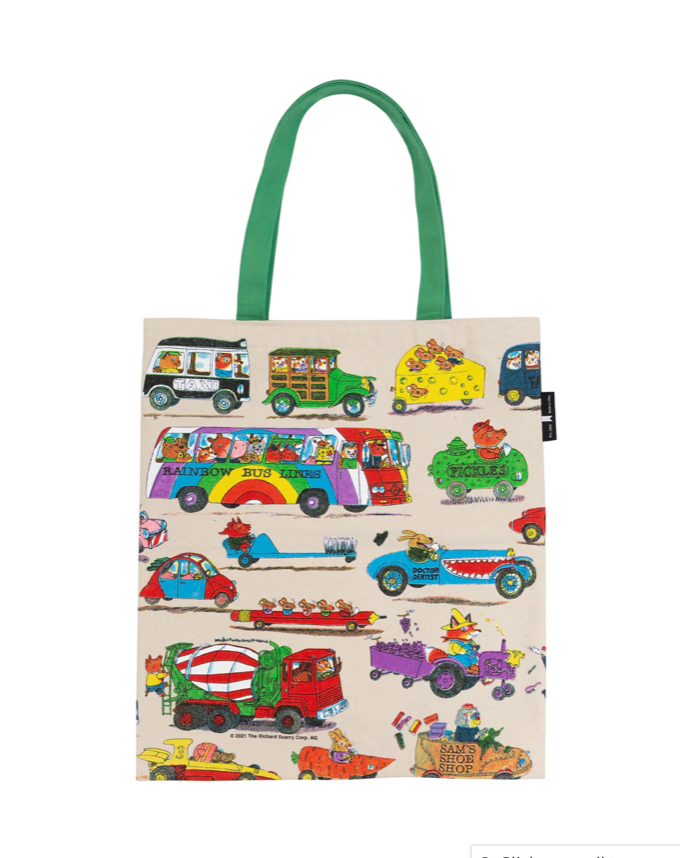 OUT OF PRINT 【車とトラック】トートバッグ CARS AND TRUCKS AND THINGS THAT GO