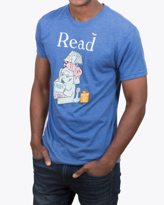 OUT OF PRINT【ぞうさん・ぶたさんシリーズ絵本】ユニセックスTシャツ READ