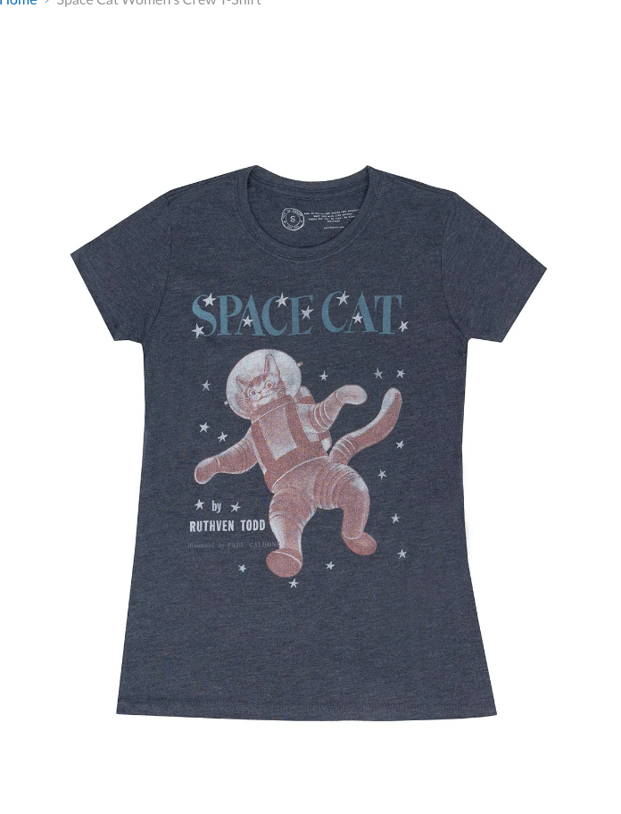 OUT OF PRINT【 スペースキャット】レディースTシャツ