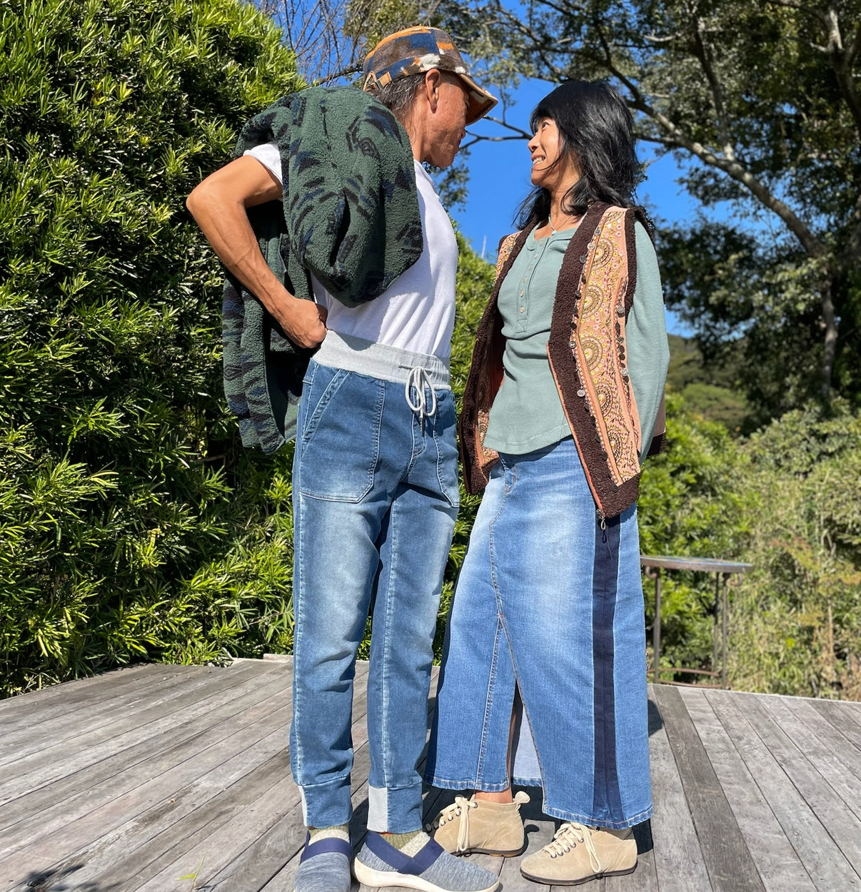 INDIMARK スウェットデニム ブルー