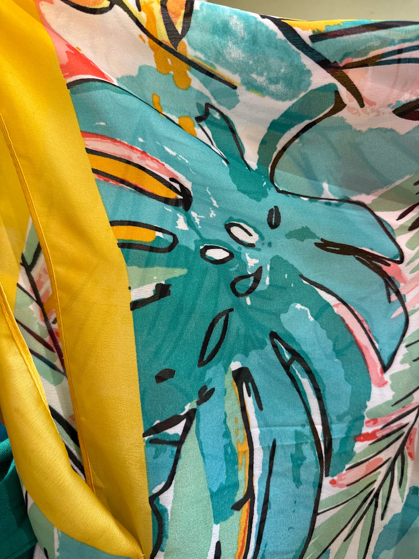 モンステラ スカーフ風 キモノ カバーアップ SALE 50%OFF