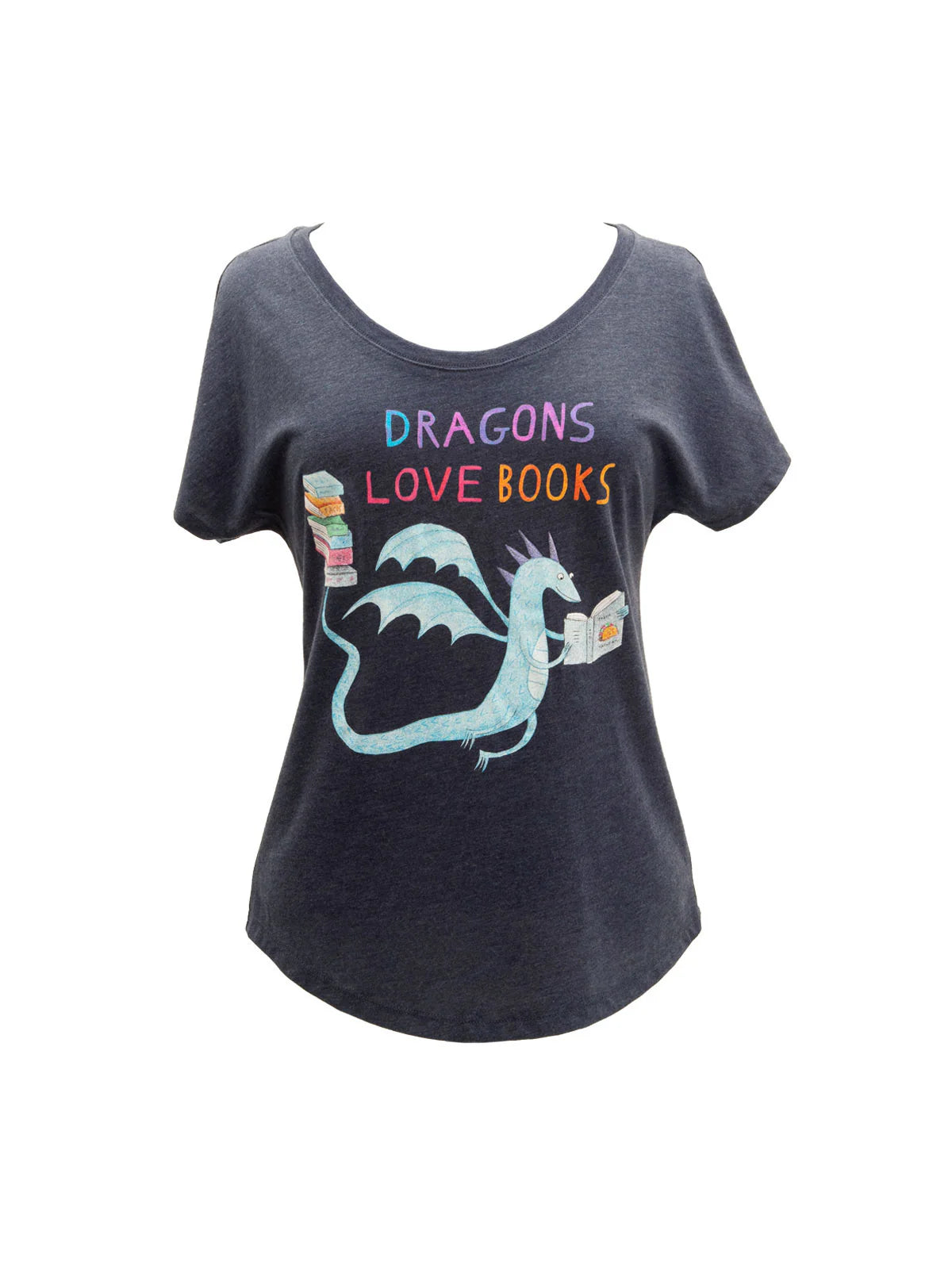 OUT OF PRINT ドラゴンラブブックスDragons Love Books リラックスフィットTシャツ
