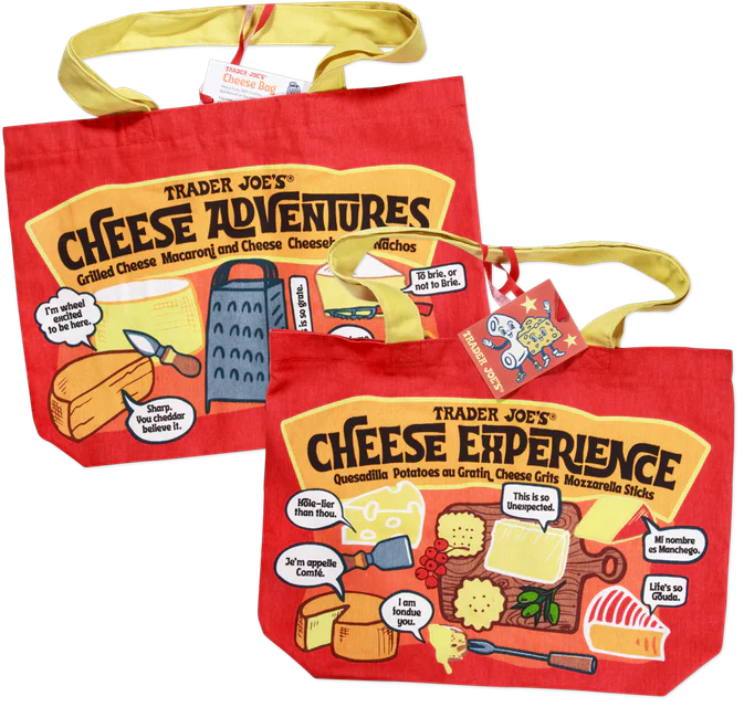 Trader Joe's トートバッグ｜Cheese Adventures キャンバス 大容量