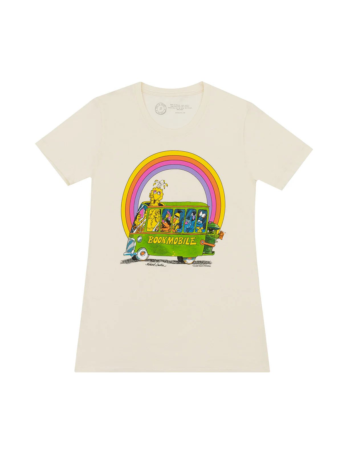 OUT OF PRINTセサミストリートSesame Street BookmobileレディースTシャツ