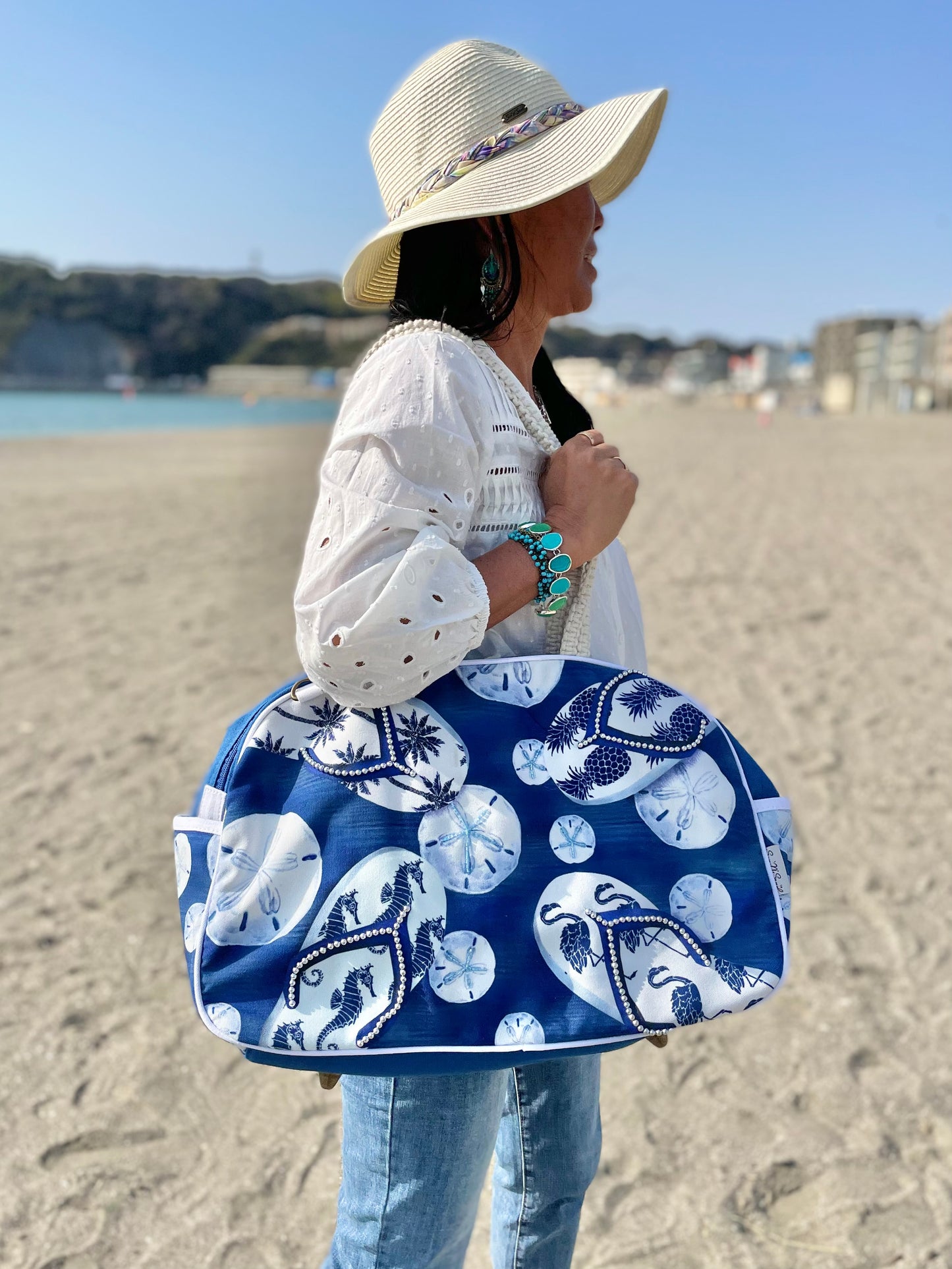 SunNSand ビーチサンダル&スカシカシパン スポーツバッグ