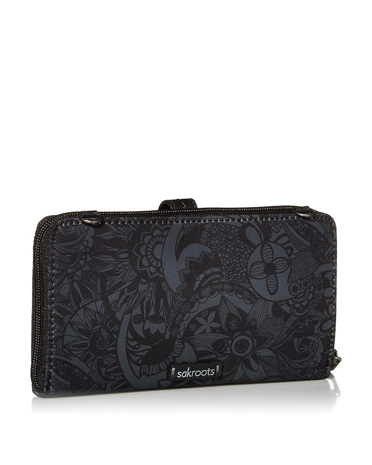 Sakroots スマホショルダーウォレット横長 BLACK SD