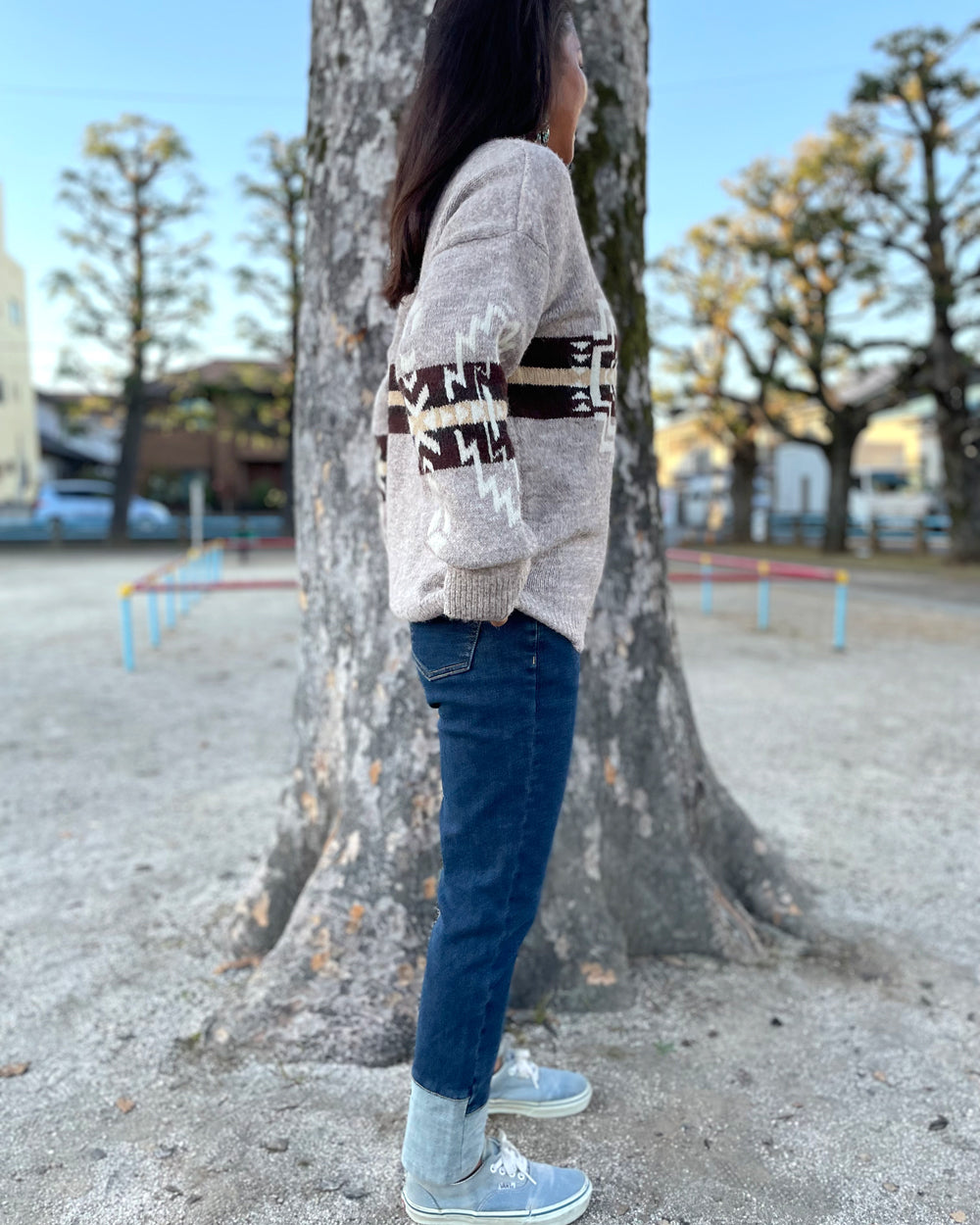 【SALE】オルテガ柄ニット セーター