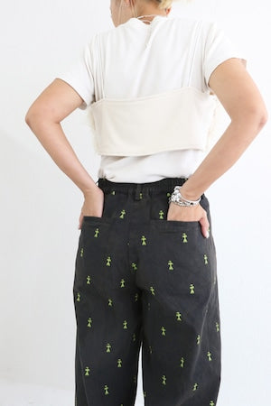 BAD プリントストーンウォッシュパンツ
