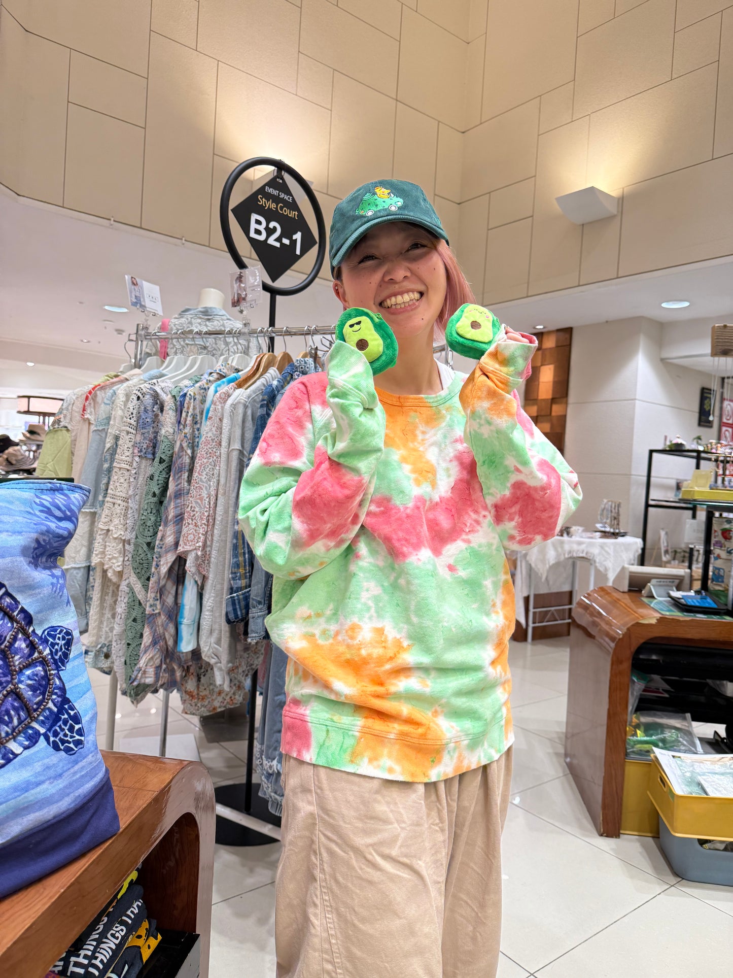 LOVE STITCH クラウドウォッシュ タイダイプルオーバー