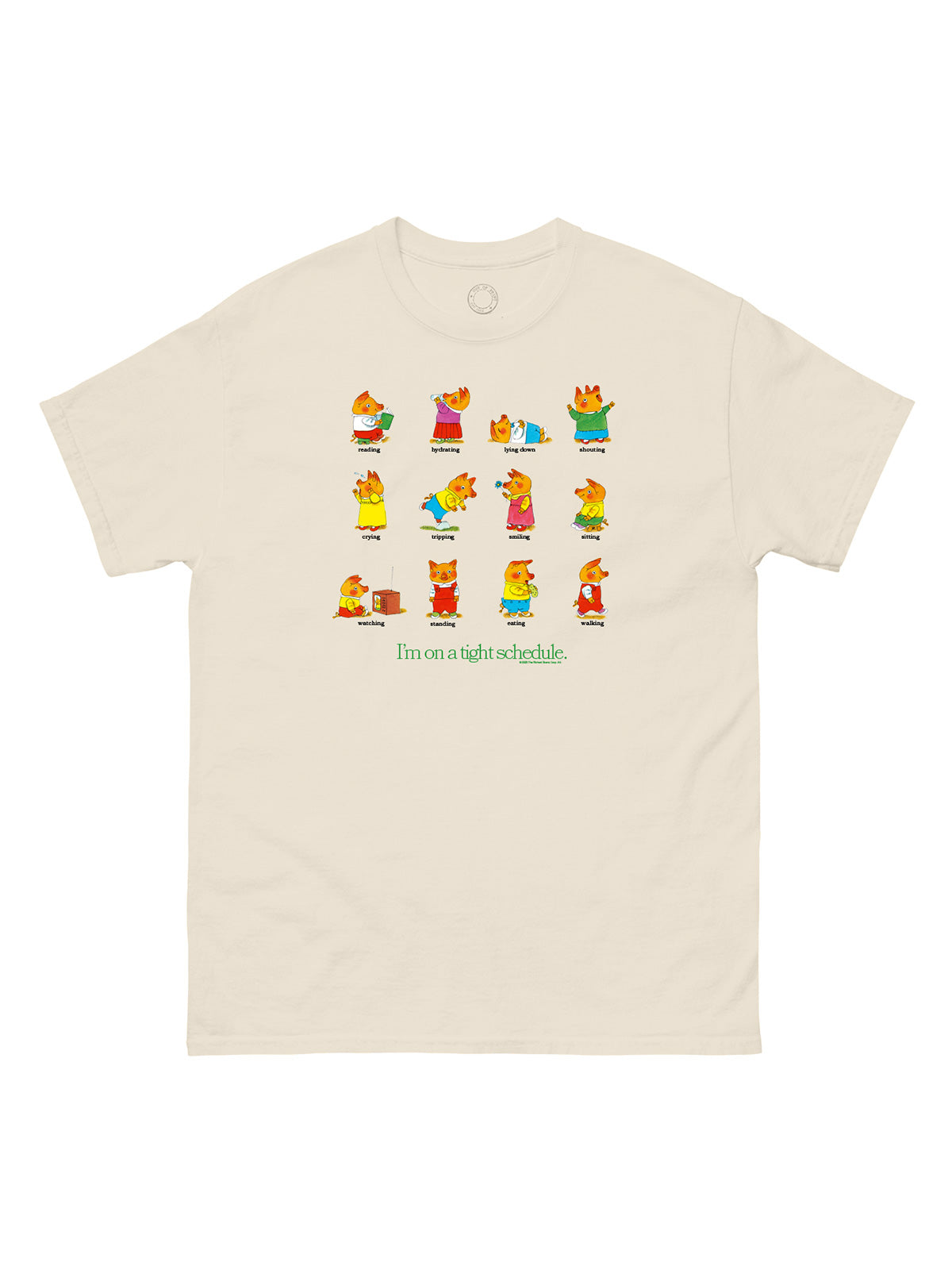 OUT OF PRINTリチャード・スキャリー Tight Schejule! ユニセックスTシャツ