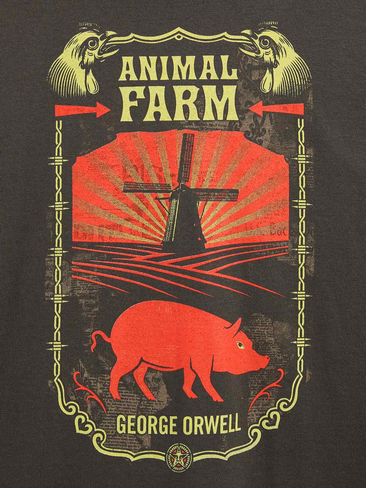 OBEY x OUT OF PRINT 動物農場Animal Farm ユニセックスTシャツ
