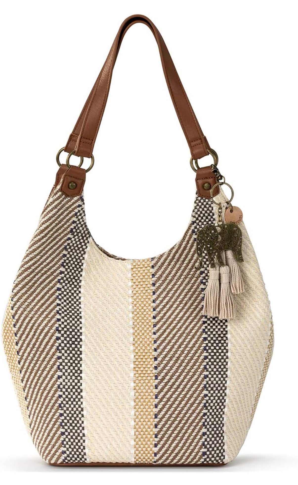 sakroots ローマショッパートートバッグ ストライプ ゾウTB BTK WVN