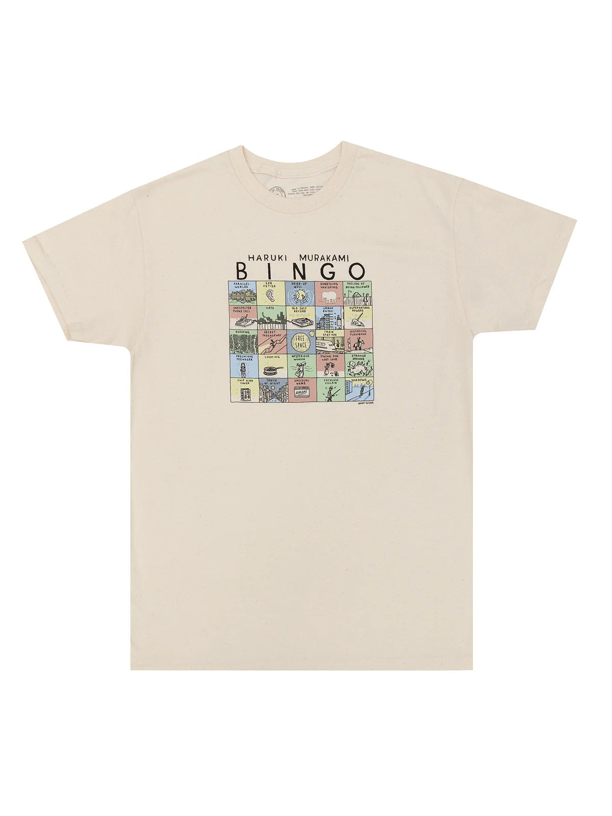 OUT OF PRINT【村上・ビンゴ】Haruki Murakami Bingo ユニセックスTシャツ