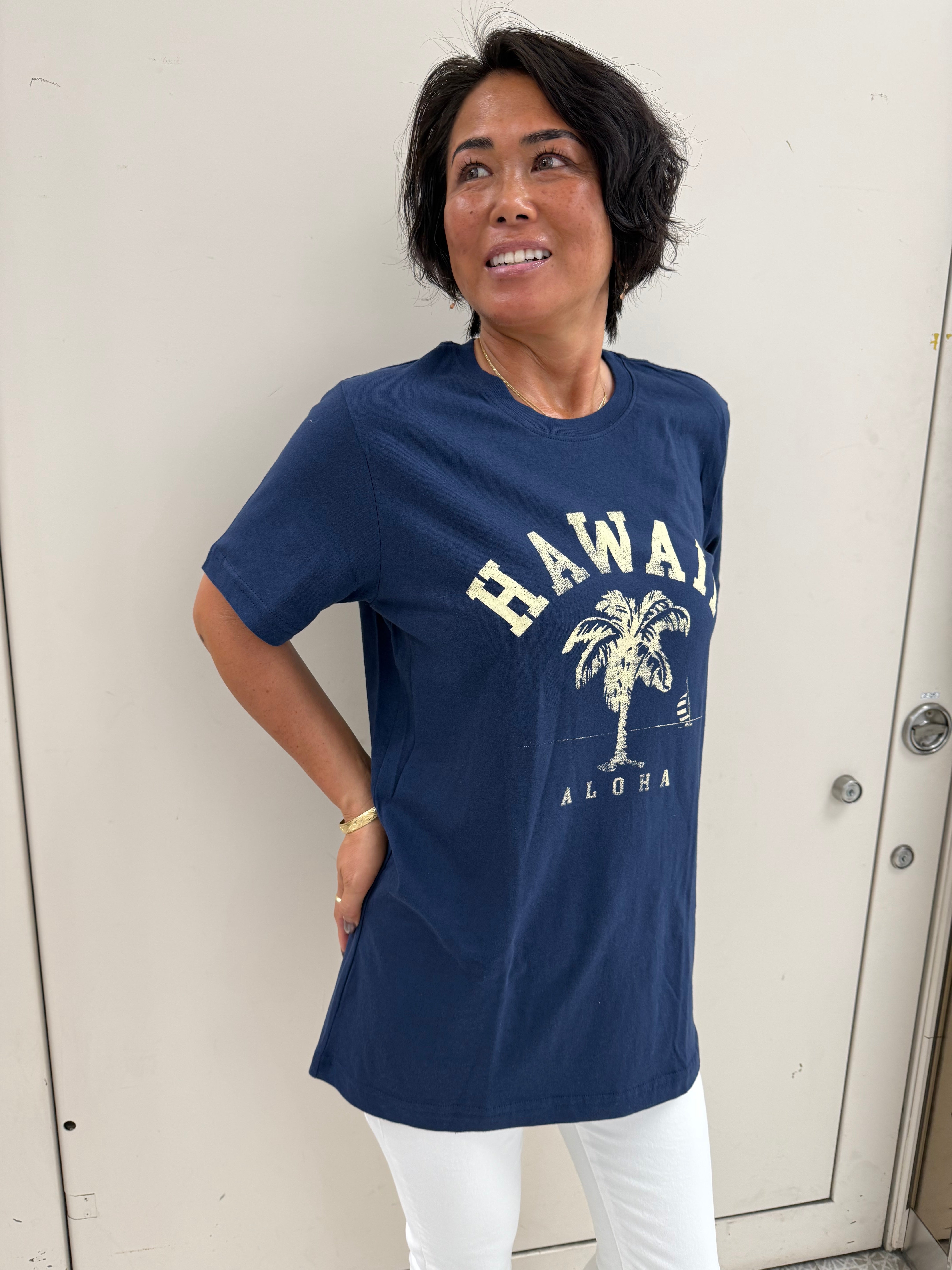 ハワイ パームツリーTシャツ ネイビー SALE 50%オフ – Sunny Sunday Beach