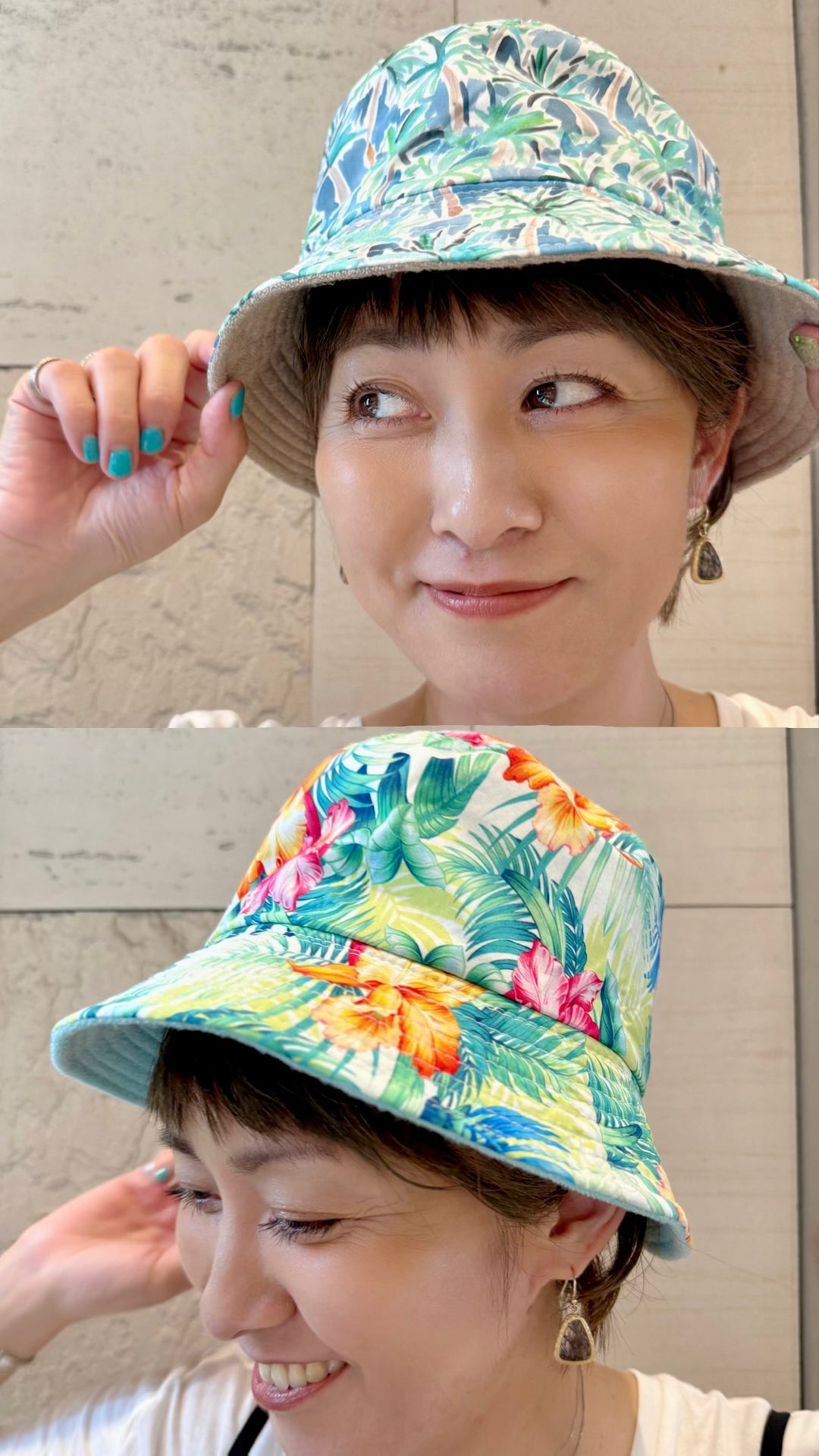 SunNSand リバーシブルバゲットハット