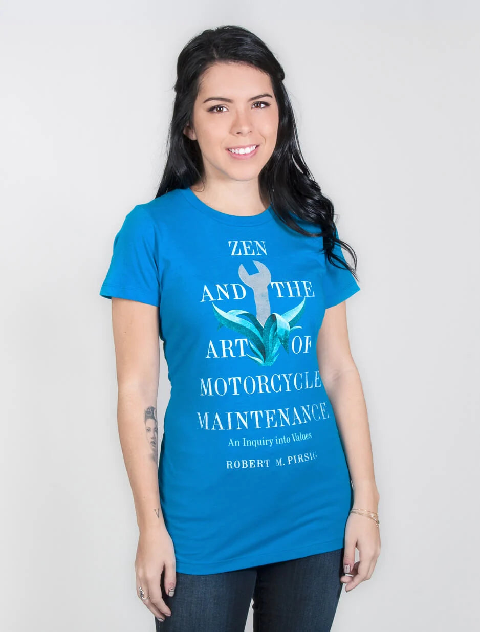 OUT OF PRINT【禅とオートバイ修理技術】Zen and the Art of Motorcycle MaintenanceレディースTシャツ