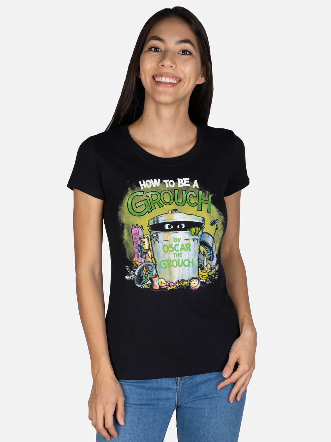 OUT OF PRINT【セサミストリート】How to Be a Grouch レディースTシャツ