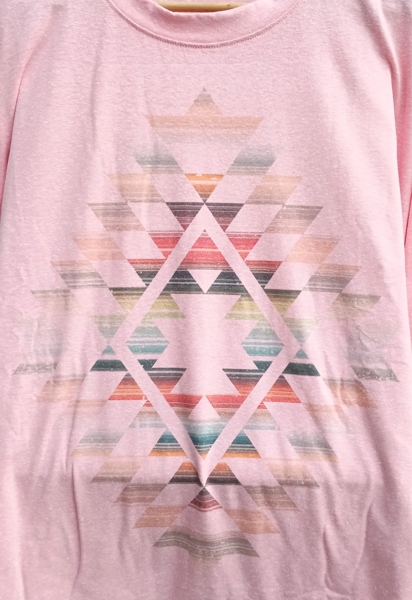 オルテガ柄 オーバーサイズ ロングスリーブトップス