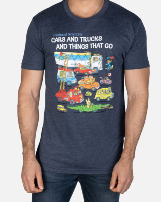 OUT OF PRINT【車とトラック】ユニセックスTシャツ CARS AND TRUCKS AND THINGS THAT GO