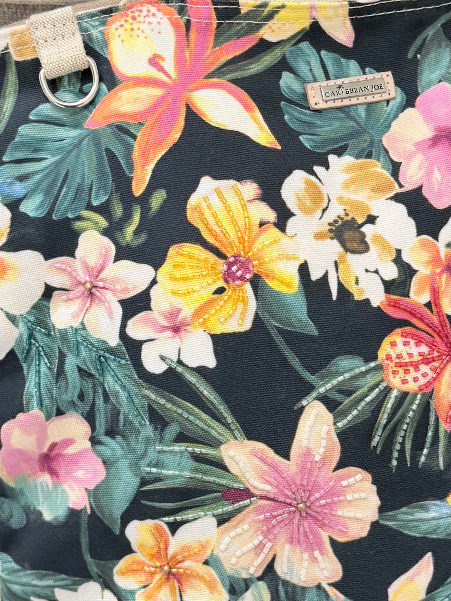 SunNSand  トロピカルフラワーショルダートート（Caribbean Joe）