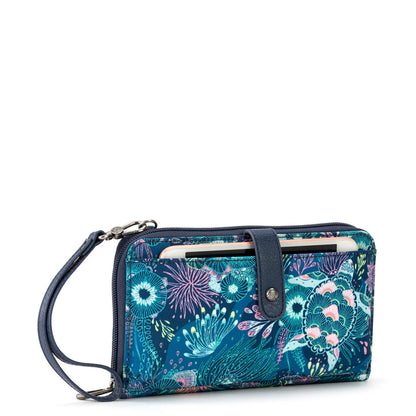 sakroots スマホショルダーウォレット横長 ROYAL BLUE SEA