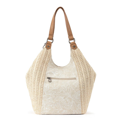 sakroots ２ウェイ ローマショッパースモールトートバッグ ホワイト　FB