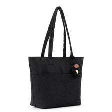sakroots ボタニカルフラワーキルトトートバッグ 　ブラック