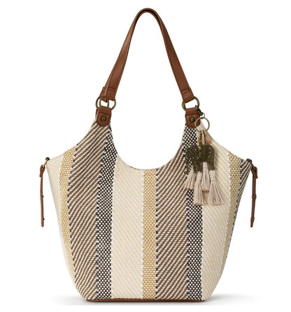 sakroots ローマショッパートートバッグ　ストライプ ゾウTB BTK  WVN