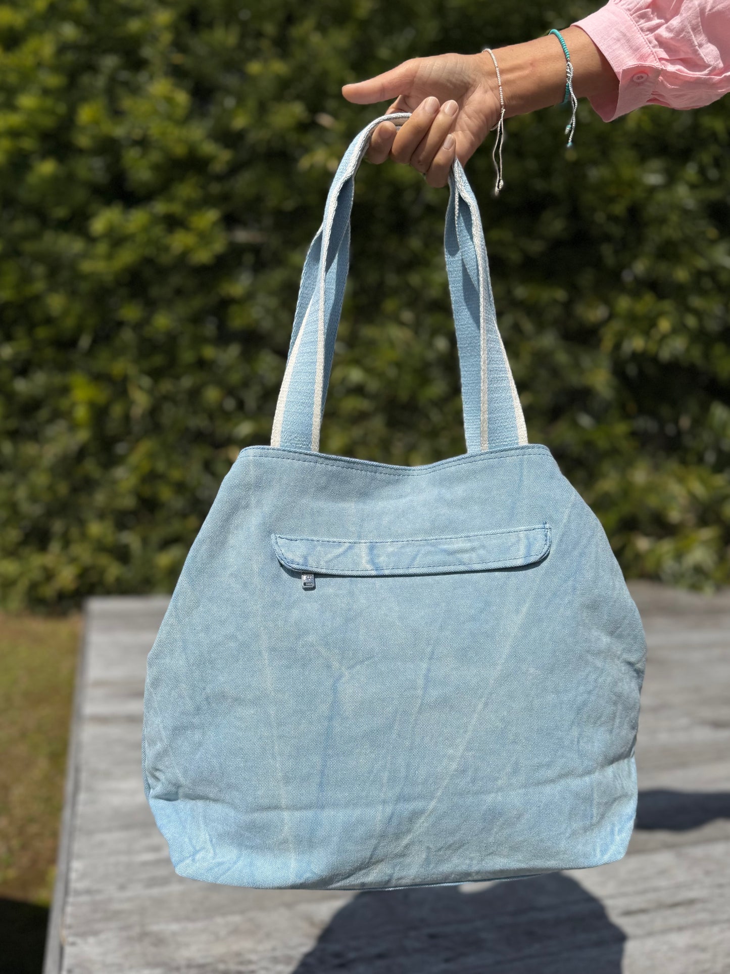 SunNSand パステルカラー シェル トートバッグ