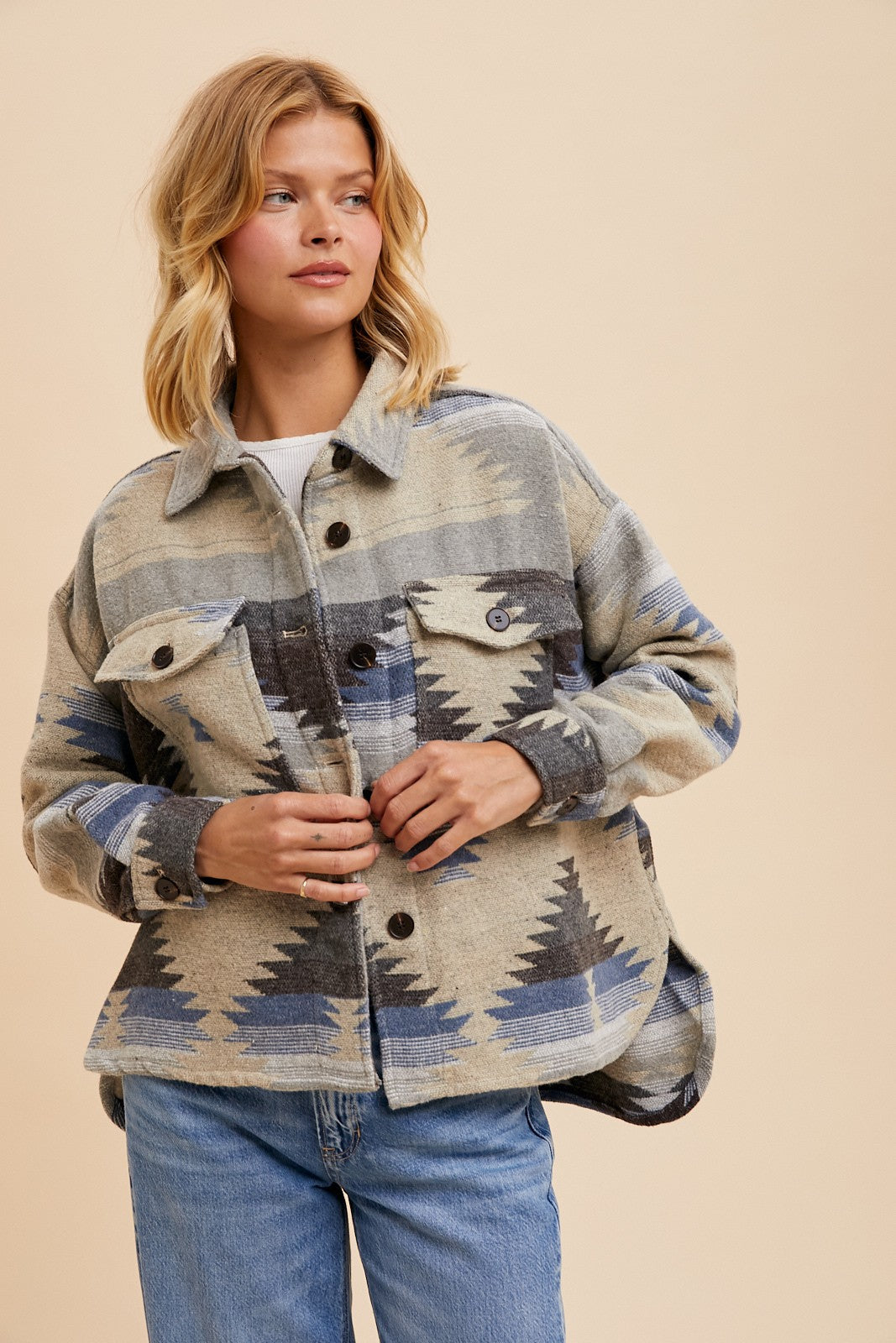 オルテガ柄ジャカードジャケット – Sunny Sunday Beach