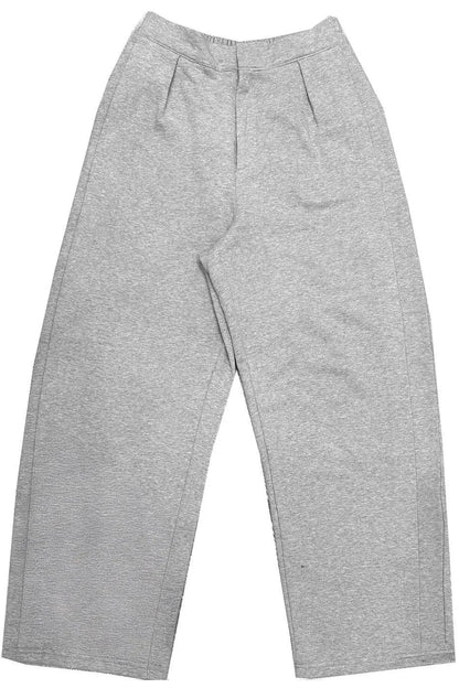 INDIMARK 【INDKNIT】 ダブル ステッチカーブ パンツ グレー WK021