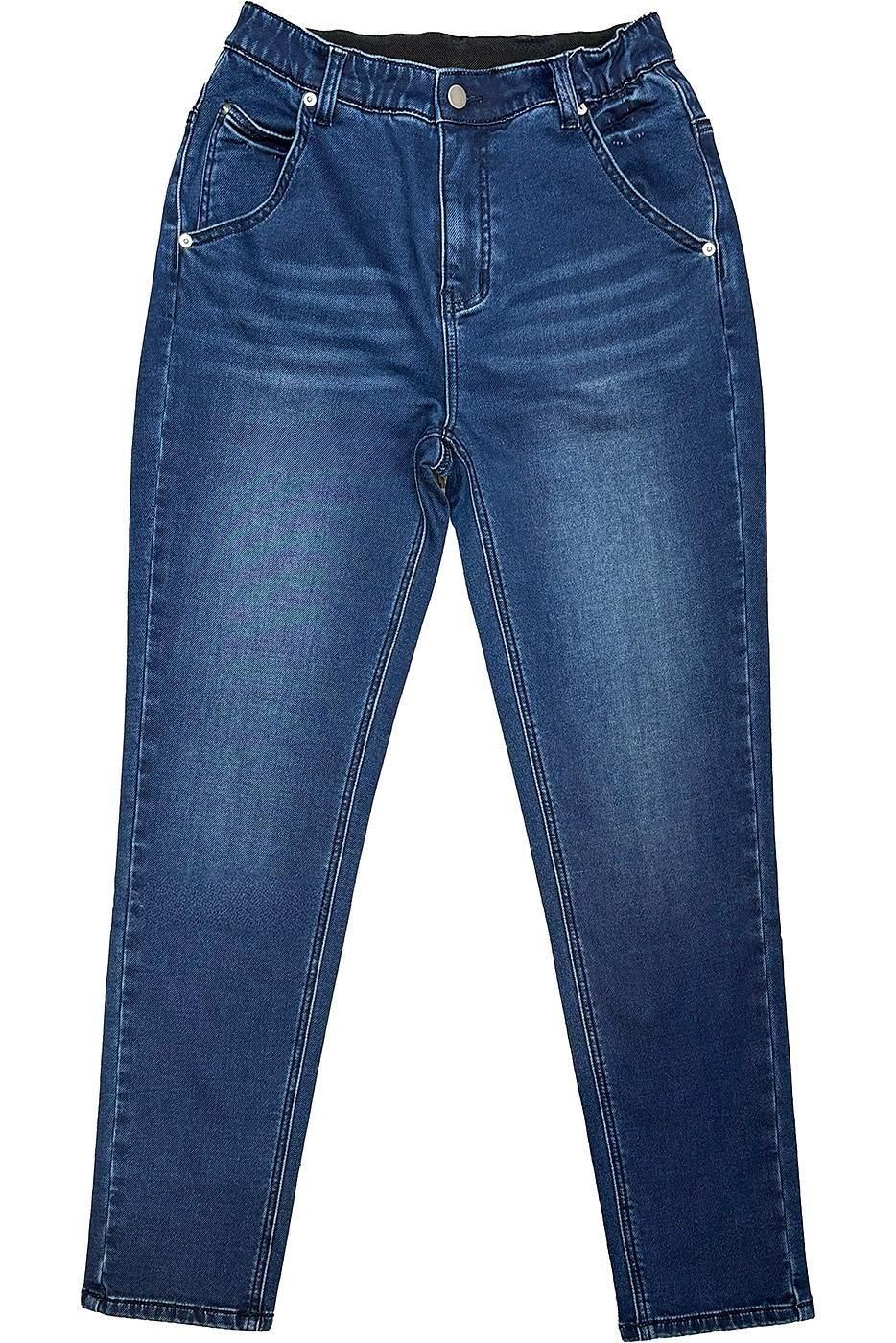 INDIMARK 裏起毛 ボーイフレンド カットデニム ベーシックブルー WKH002