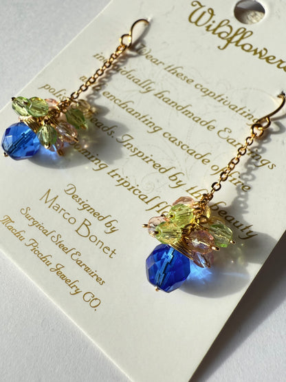 マチュピチュジュエリー ワイルドフラワーズ ピアス ブルー