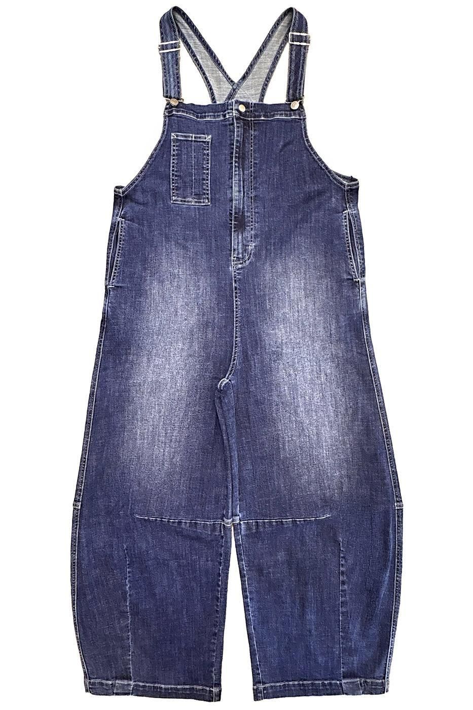 INDIMARK カーブラインサロペット ベーシックブルー WJ255