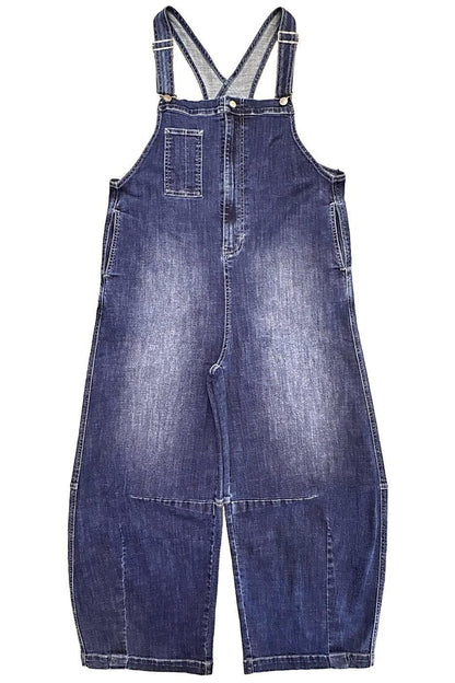 INDIMARK カーブラインサロペット ベーシックブルー WJ255
