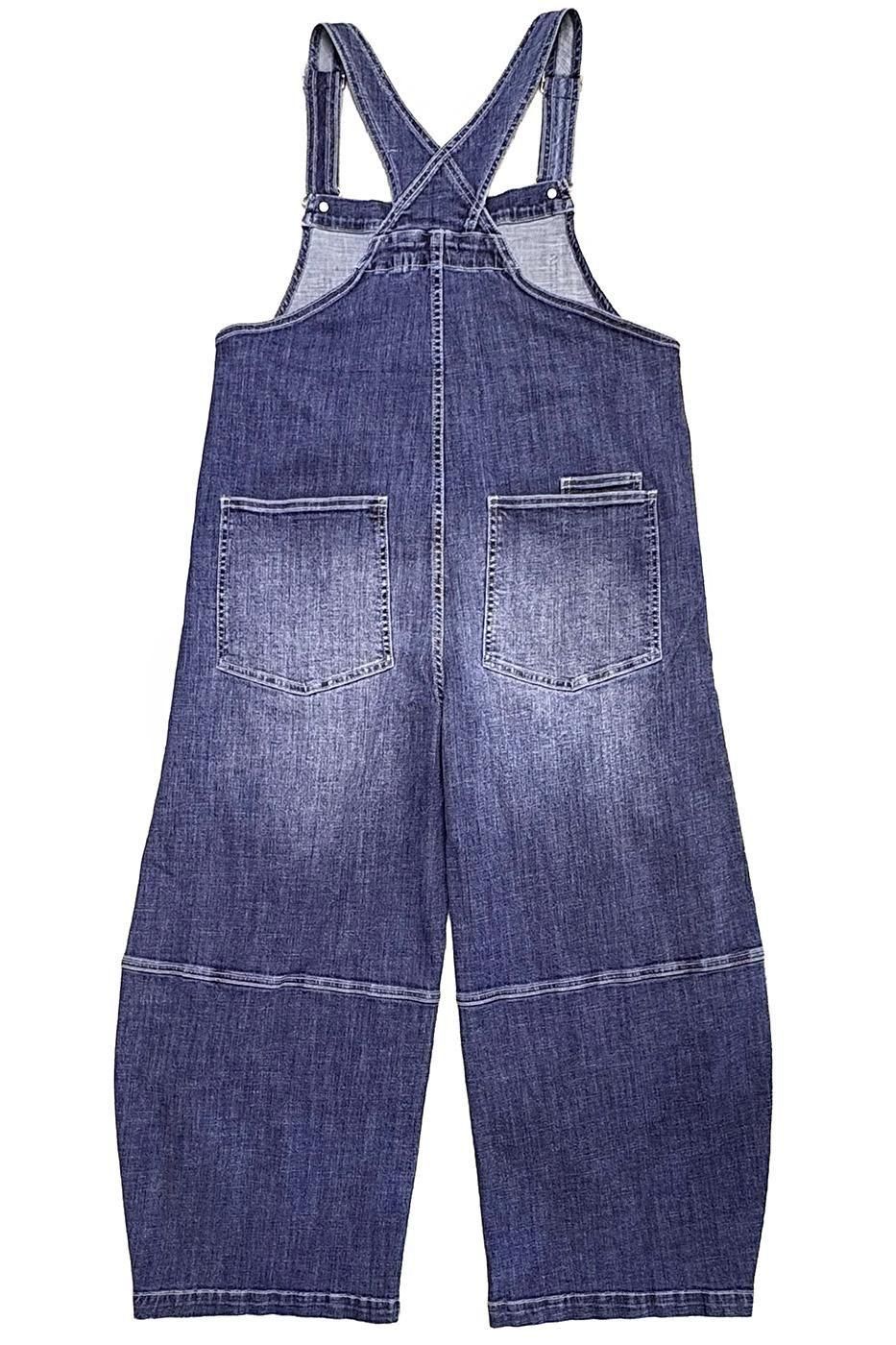 INDIMARK カーブラインサロペット ベーシックブルー WJ255