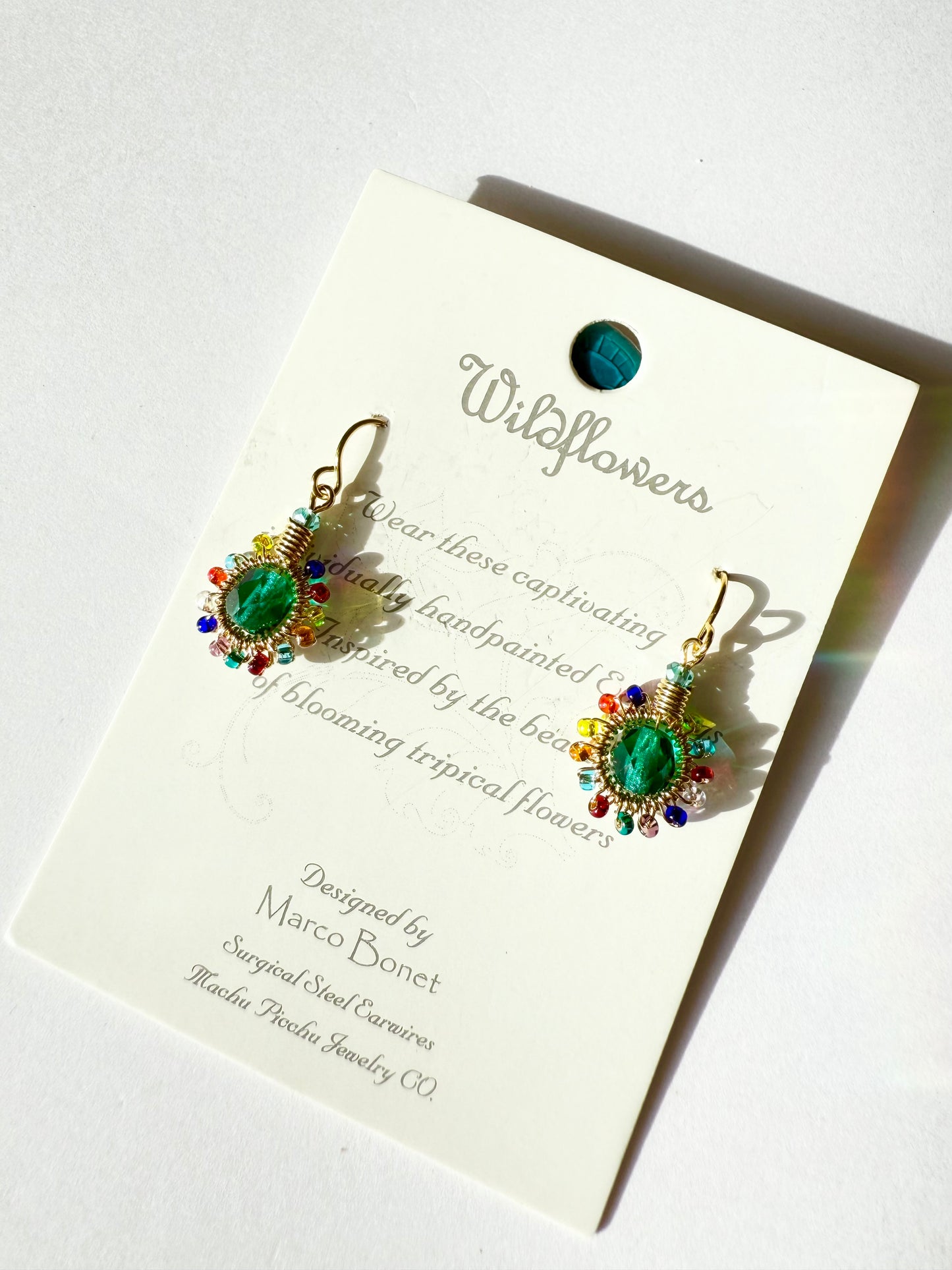 マチュピチュジュエリー ワイルドフラワーズ ピアス ブルー