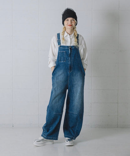INDIMARK カーブラインサロペット ベーシックブルー WJ255