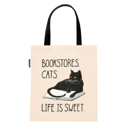 OUT OF PRINT【本屋のネコ】トートバッグ BOOKSTORE CATS