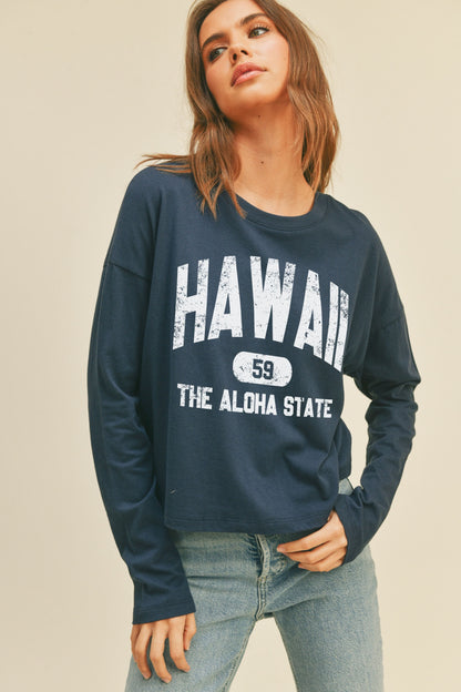 ハワイ アロハステート ロングスリーブTシャツ